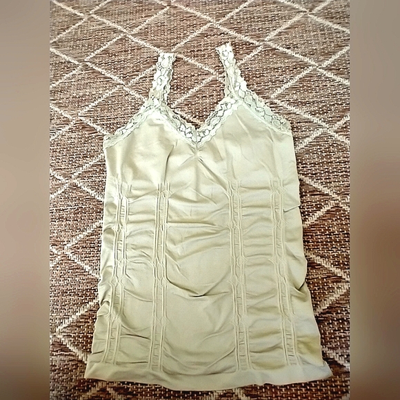 Tank Cami M.USA Nylon/spandex lace Trim Tank Top Cami - Picture 6 of 12